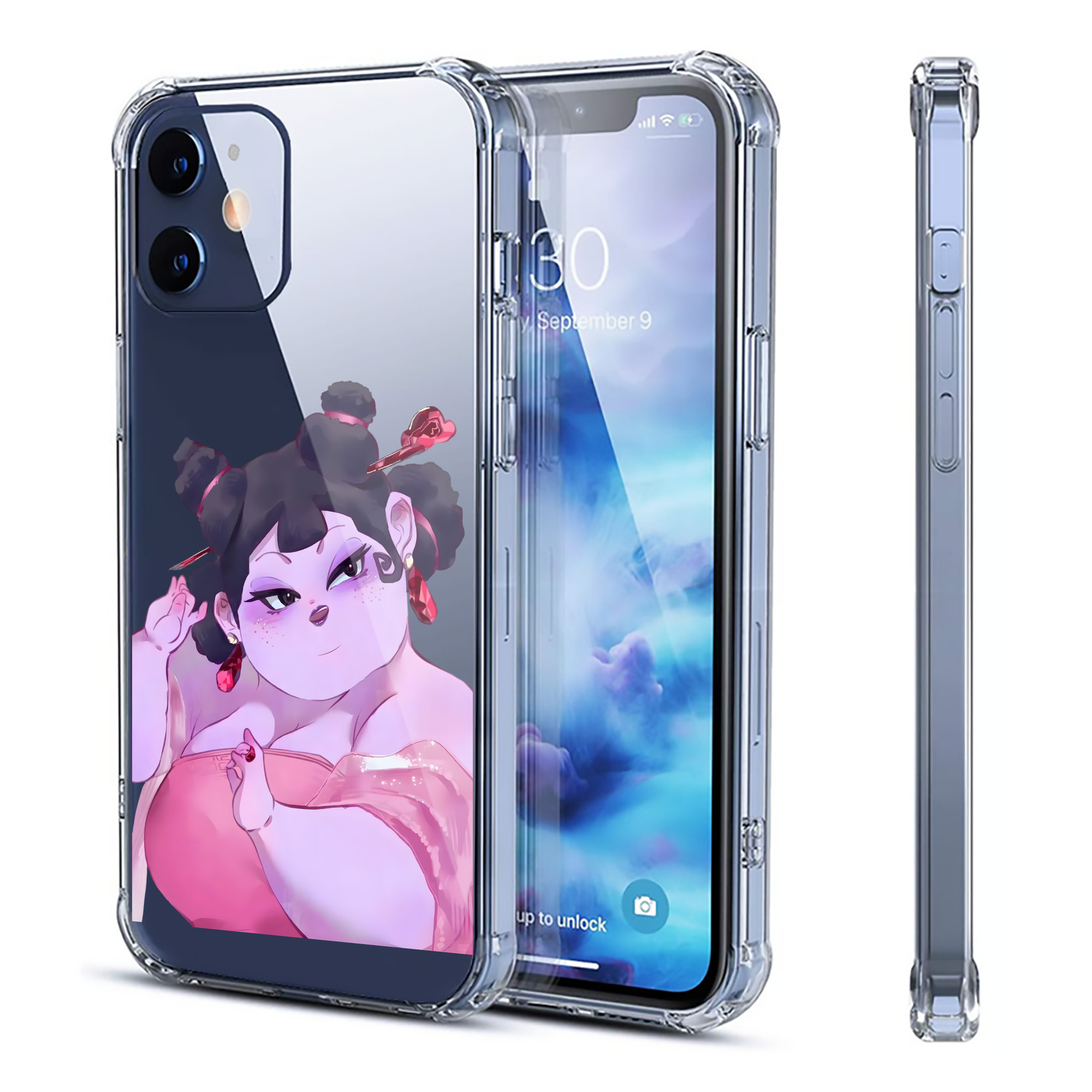 （画像用） Ne Zha 2 ナタ 魔童の大暴れ 【iPhone 12シリーズ対応】透明スマホケース（クリアソフトケース）